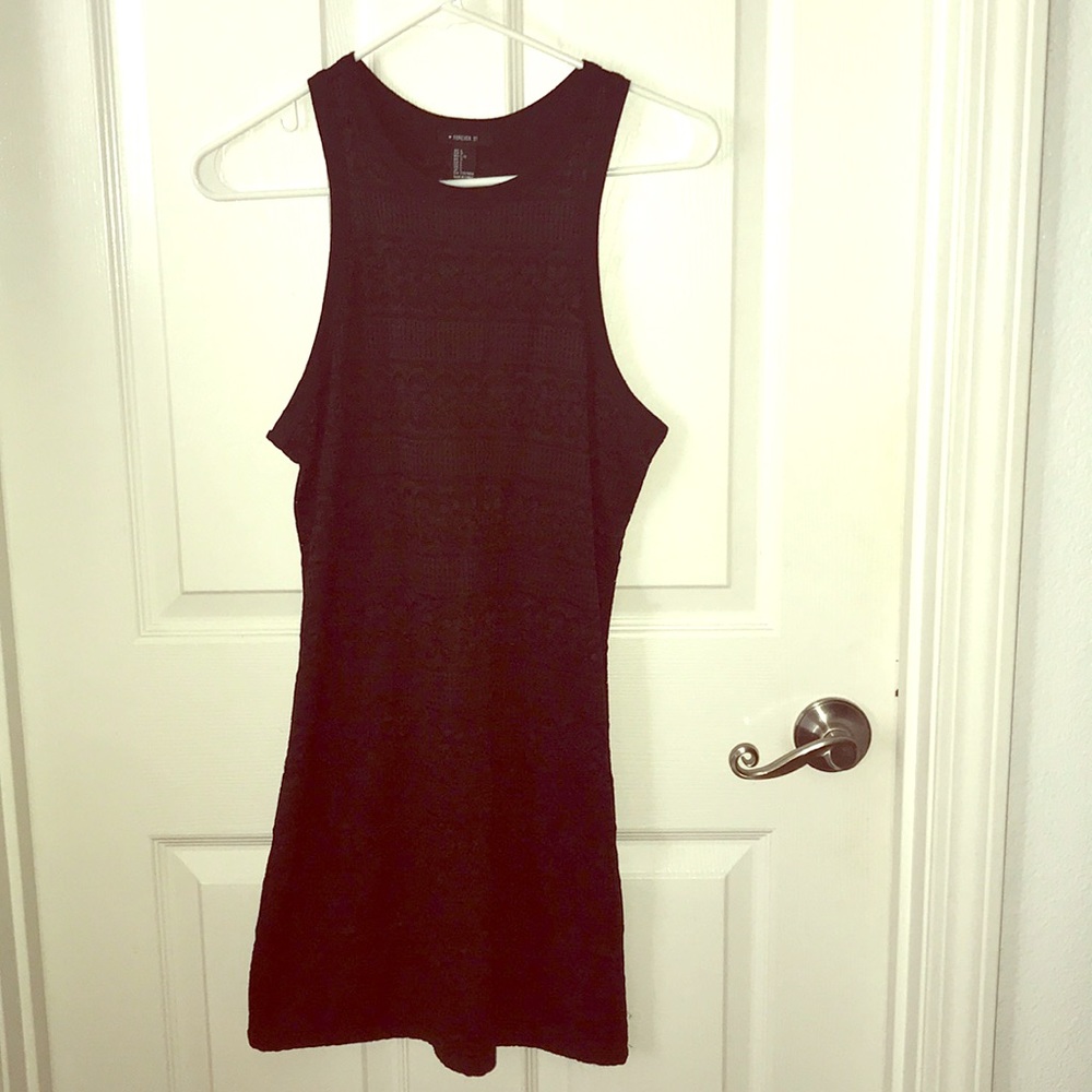 Black lace dress